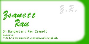 zsanett rau business card